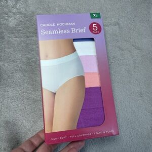 Carole Hochman Womens XL Seamless Brief Multicolor e0408